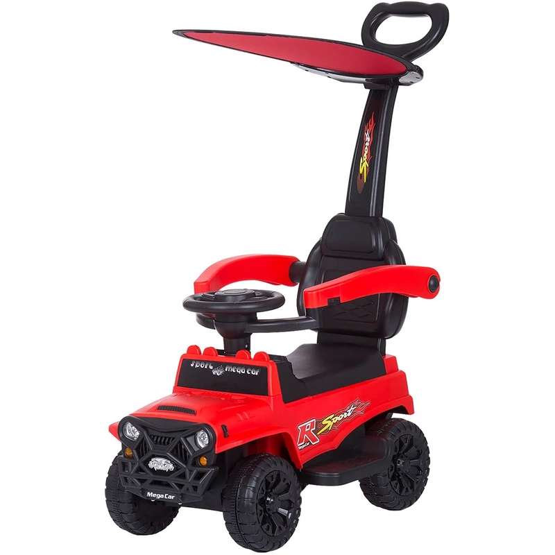 Masinuta de impins Chipolino Safari red cu maner si copertina [1]