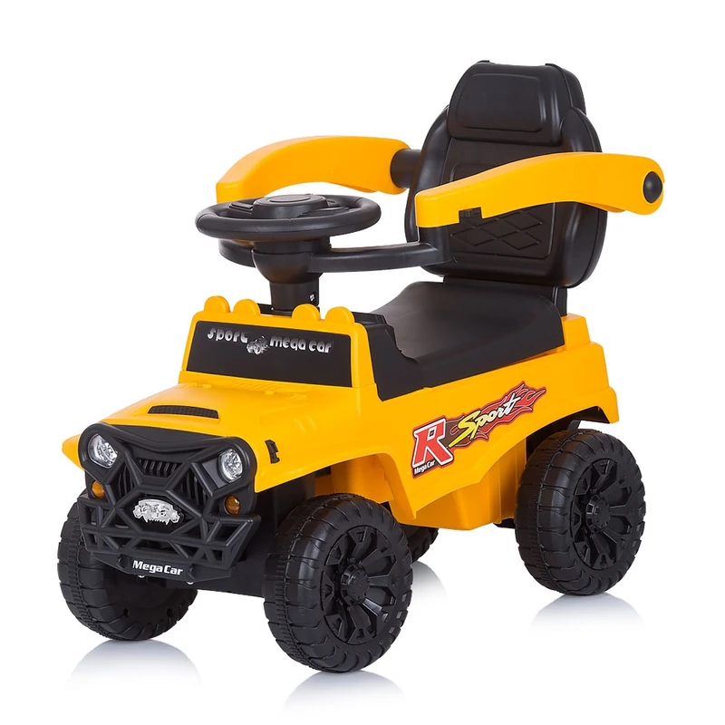 Masinuta de impins Chipolino Safari yellow cu maner si copertina [4]