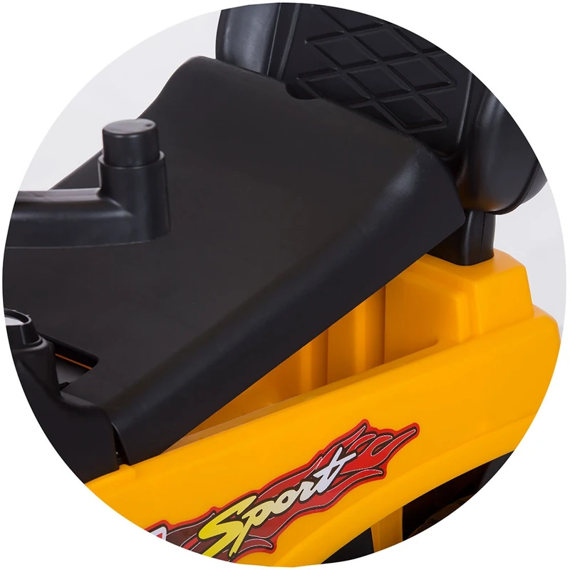 Masinuta de impins Chipolino Safari yellow cu maner si copertina [8]