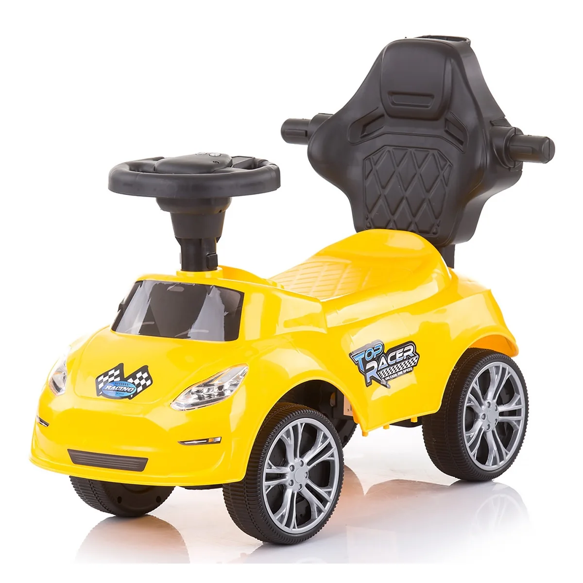 Masinuta de impins Chipolino Turbo yellow cu maner [2]