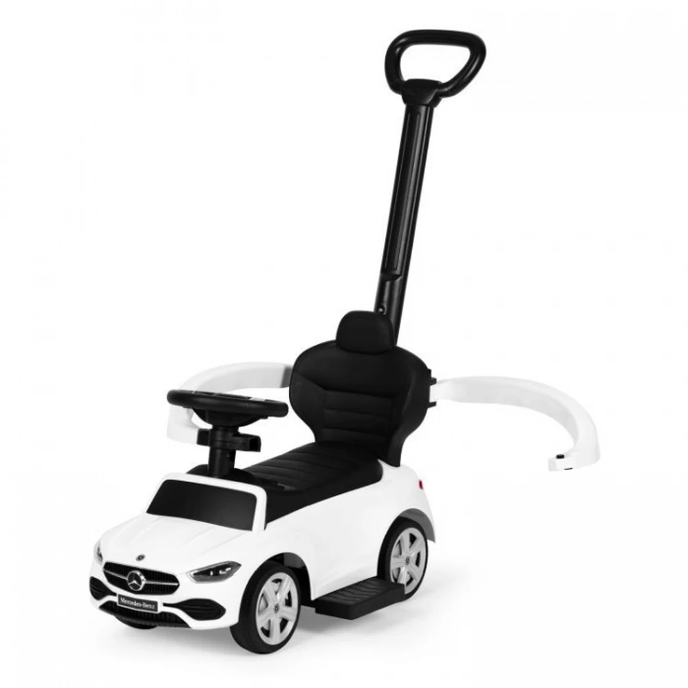 Masinuta de impins cu maner Mercedes C Class Ecotoys 668 - Alb [7]