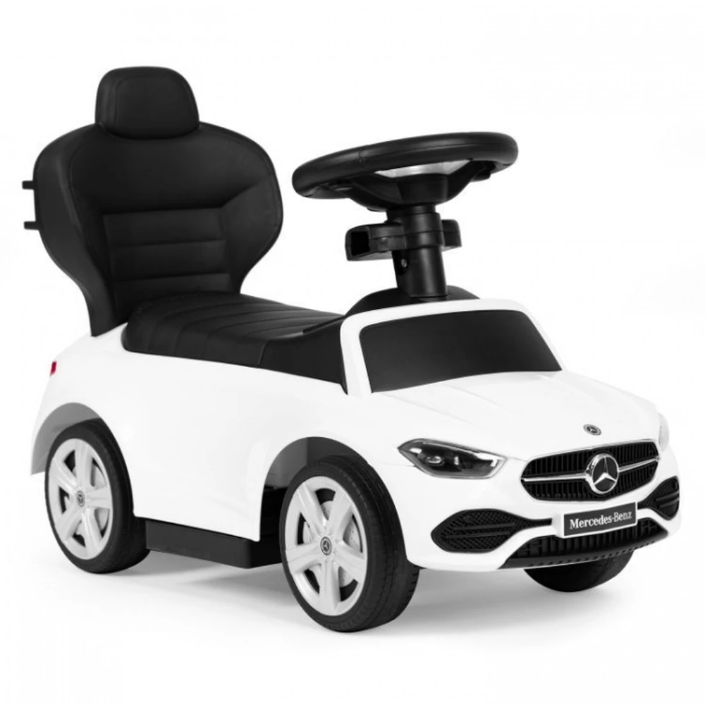 Masinuta de impins cu maner Mercedes C Class Ecotoys 668 - Alb [10]