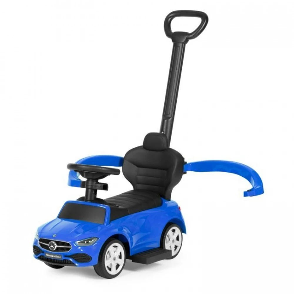 Masinuta de impins cu maner Mercedes C Class Ecotoys 668 - Albastru [7]