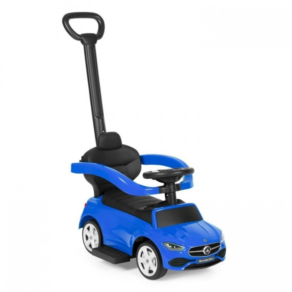 Masinuta de impins cu maner Mercedes C Class Ecotoys 668 - Albastru [1]