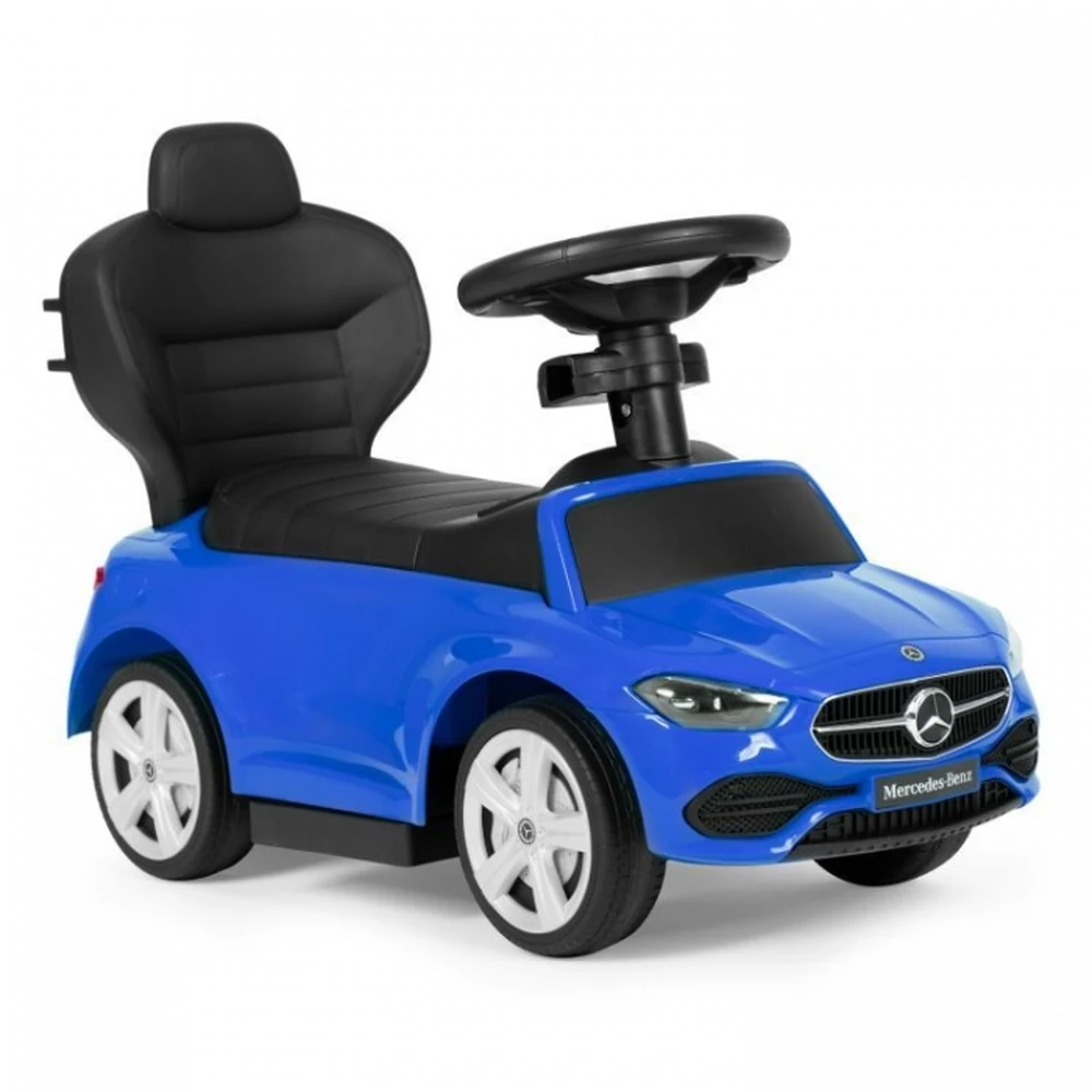 Masinuta de impins cu maner Mercedes C Class Ecotoys 668 - Albastru [10]