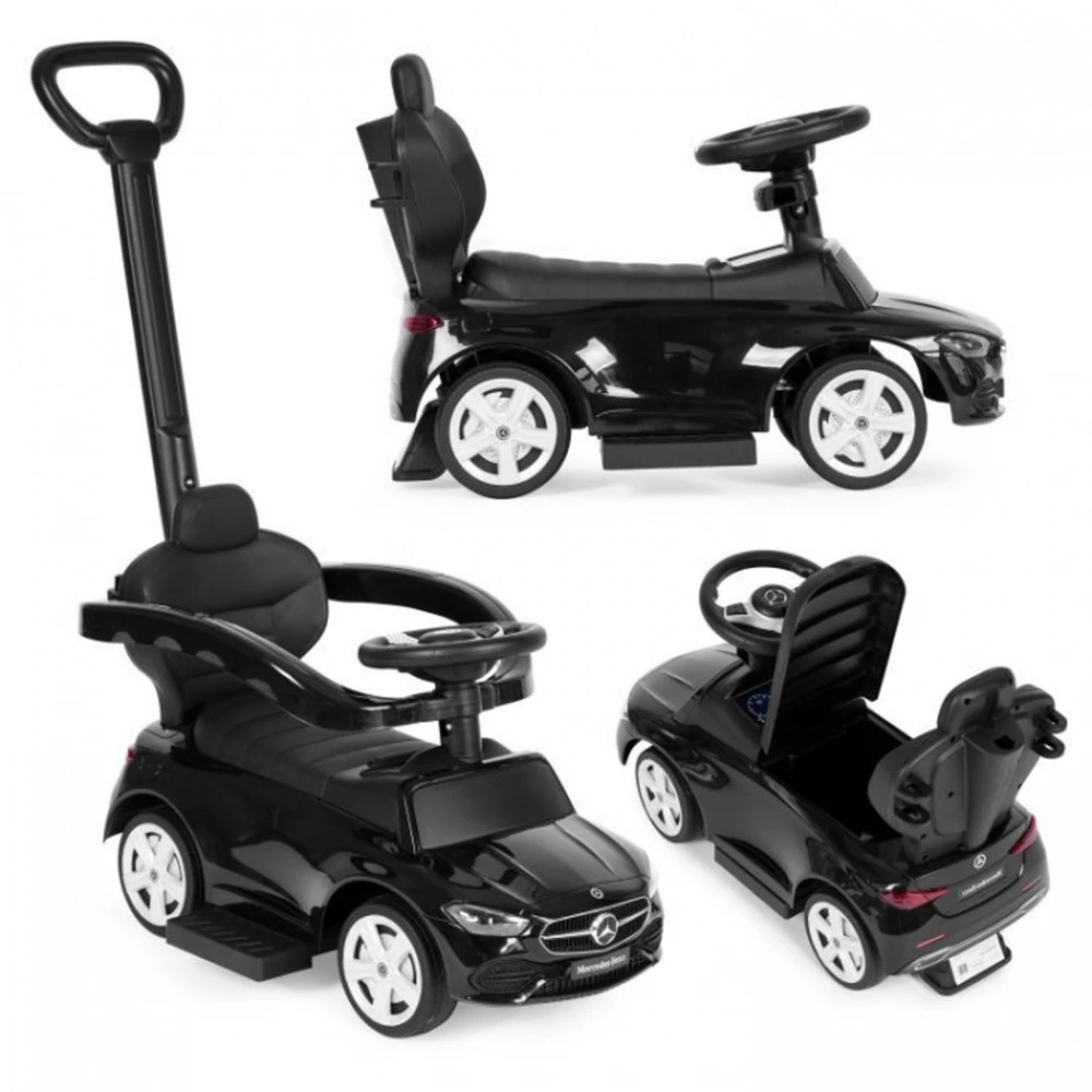 Masinuta de impins cu maner Mercedes C Class Ecotoys 668 - Negru [5]
