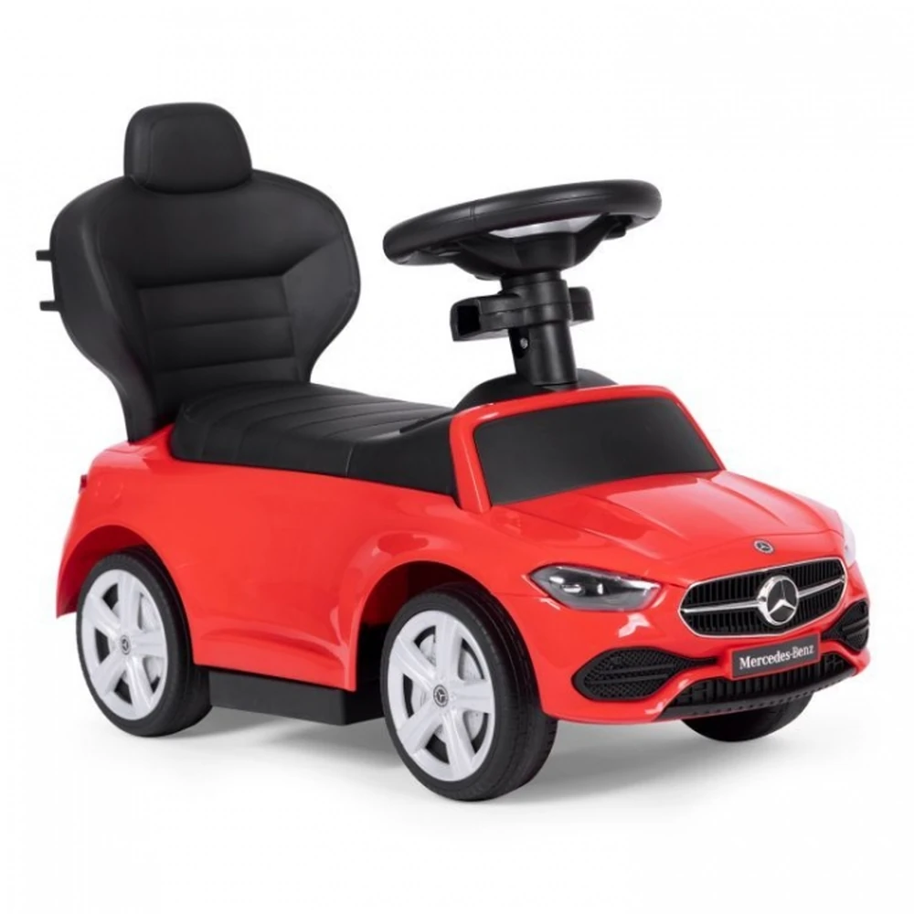 Masinuta de impins cu maner Mercedes C Class Ecotoys 668 - Rosu [10]