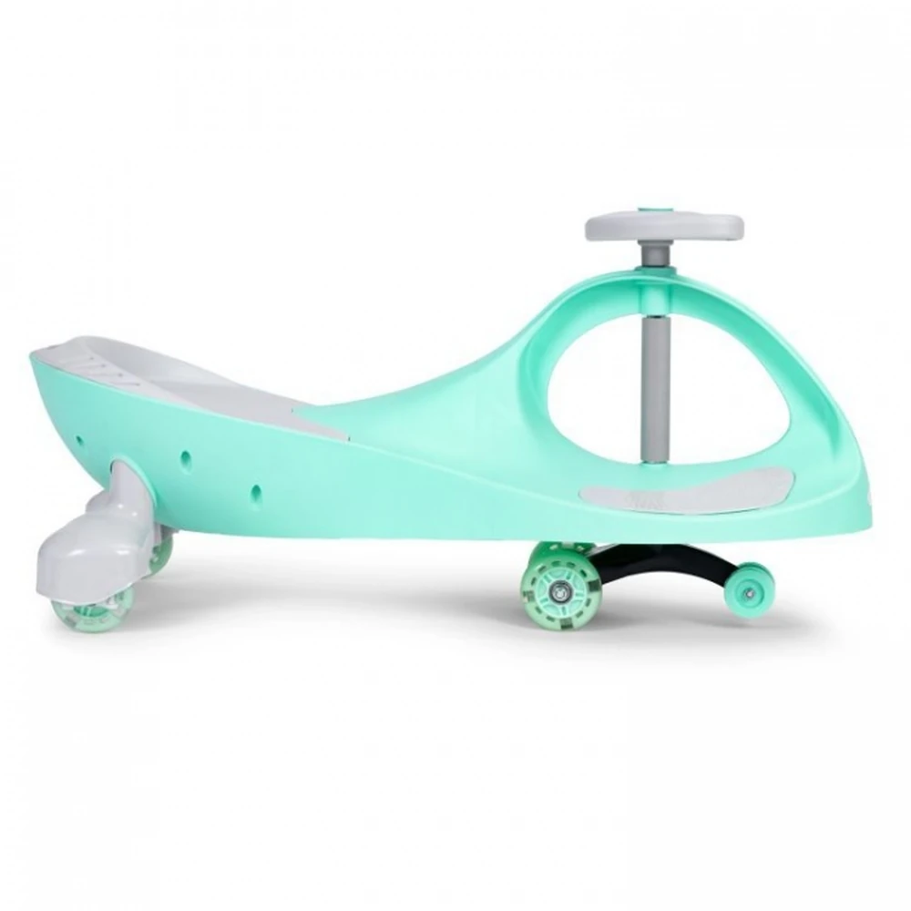 Masinuta de impins cu roti LED Ecotoys YM-SW-1 - Verde [2]