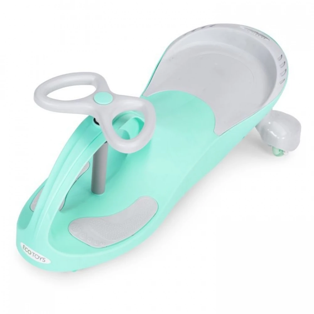 Masinuta de impins cu roti LED Ecotoys YM-SW-1 - Verde [5]