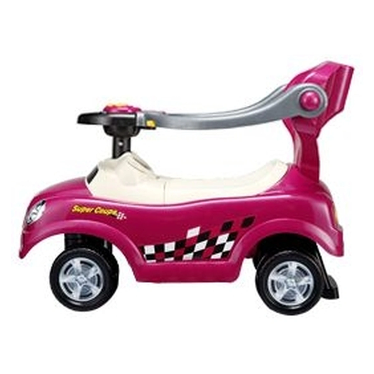 Masinuta de impins Ecotoys 321 Mini Cooper - Roz [3]