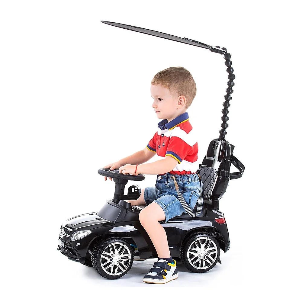 Masinuta de impins Mercedes AMG GLE 63 Coupe black cu maner si copertina [3]