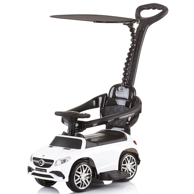 Masinuta de impins Mercedes AMG GLE 63 Coupe white cu maner si copertina [1]