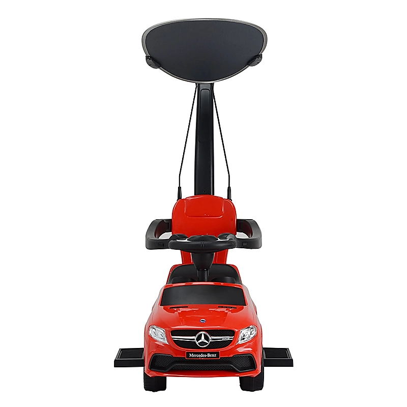 Masinuta de impins Mercedes AMG GLE 63 - red, cu maner si copertina [6]