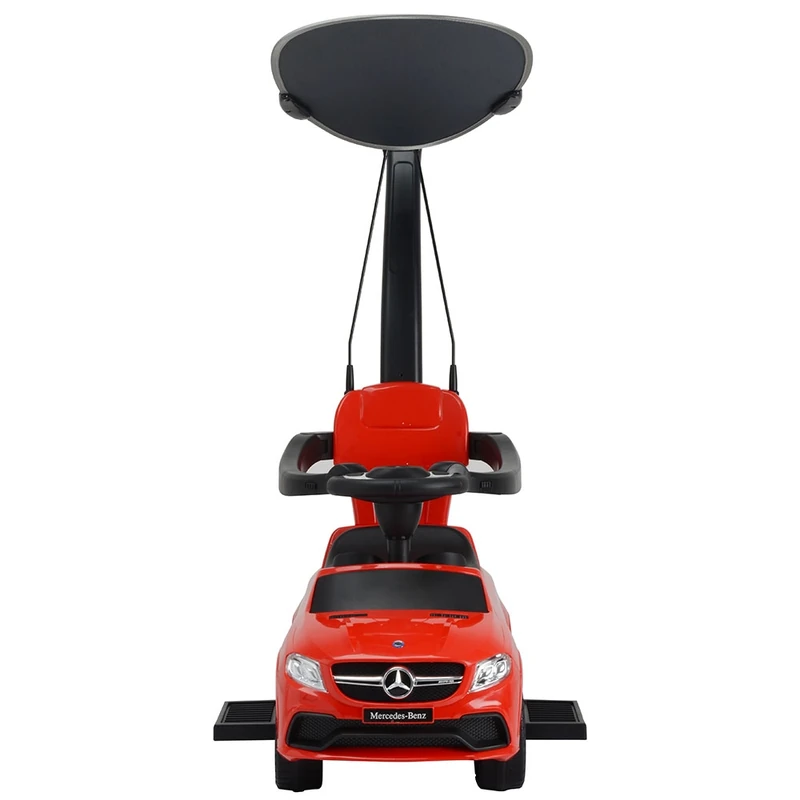Masinuta de impins Mercedes AMG GLE 63 - red, cu maner si copertina [6]