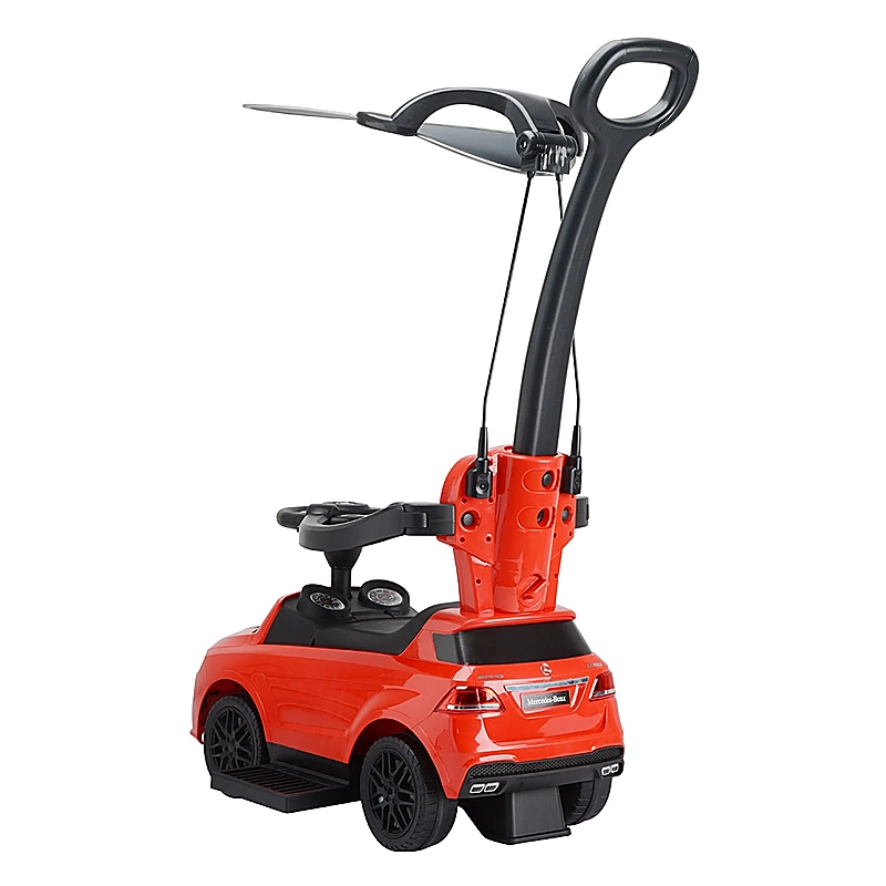 Masinuta de impins Mercedes AMG GLE 63 - red, cu maner si copertina [2]