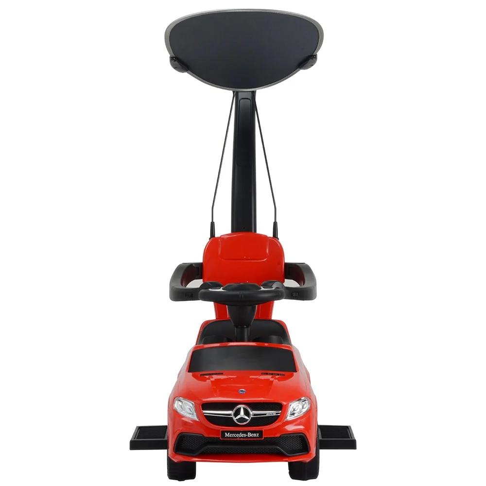 Masinuta de impins Mercedes AMG GLE 63 - red, cu maner si copertina [6]