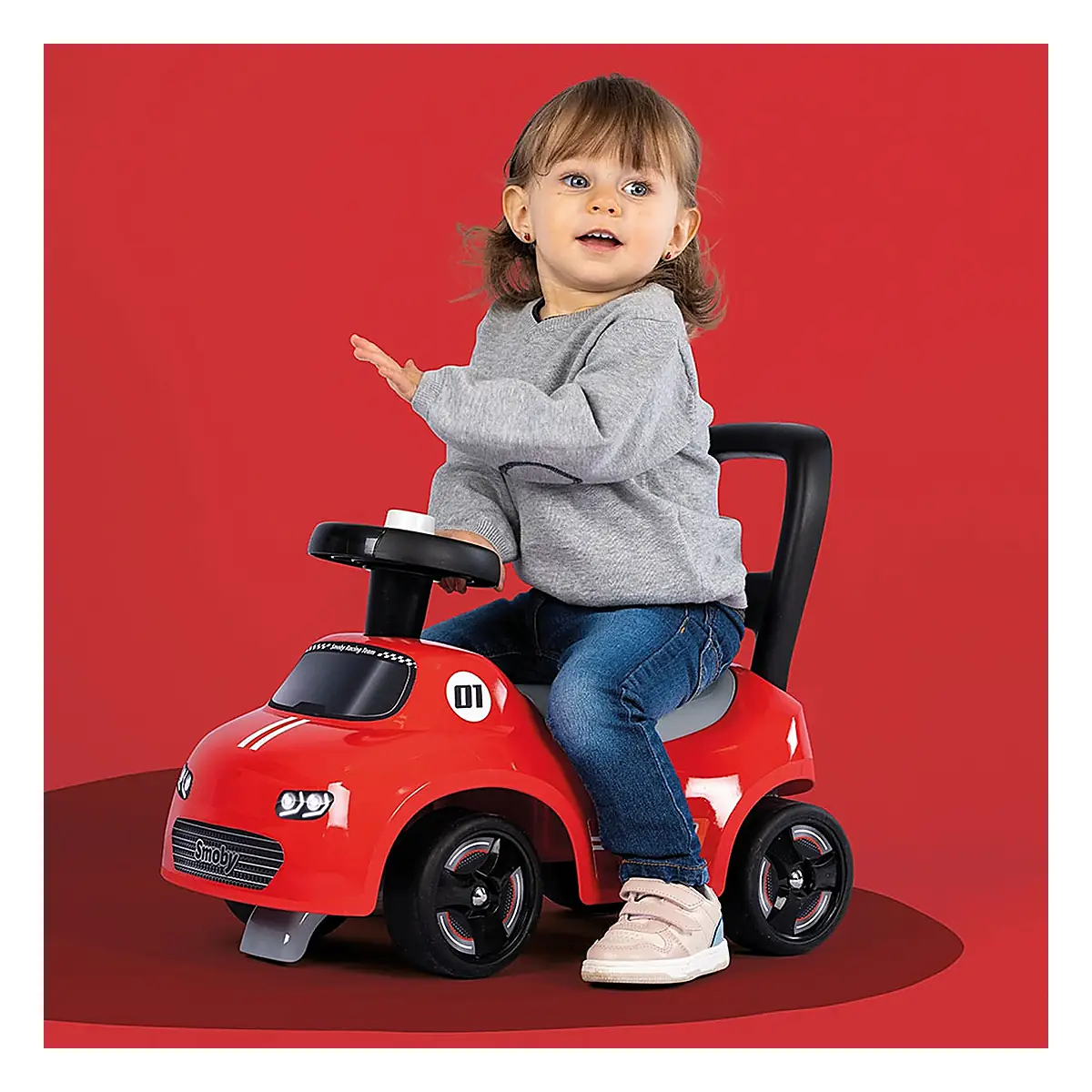 Masinuta de impins Smoby Auto, Rosu [4]