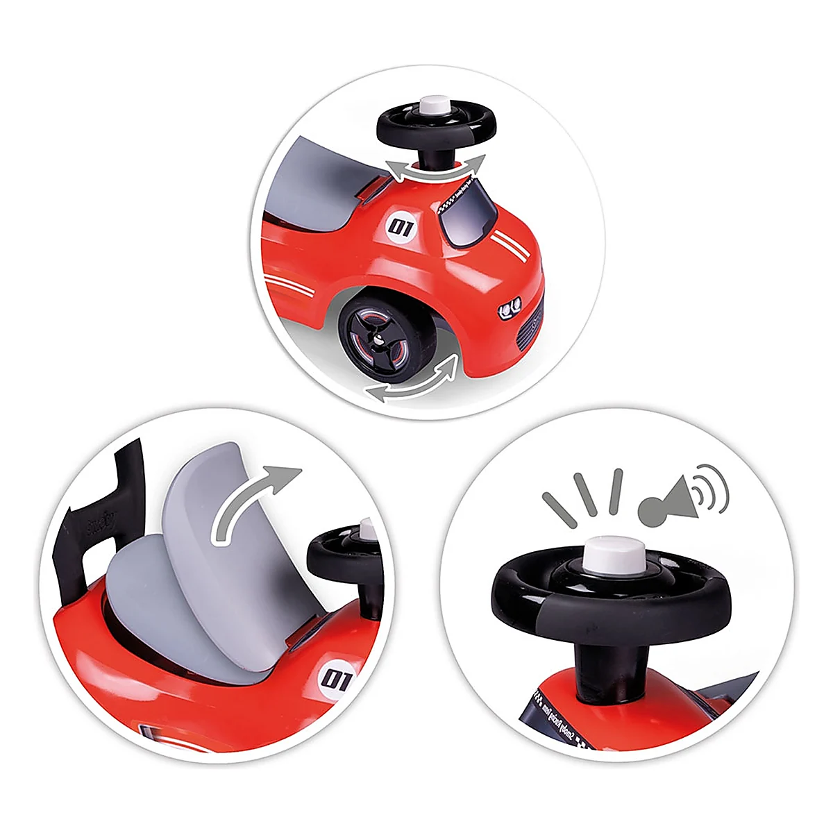 Masinuta de impins Smoby Auto, Rosu [3]