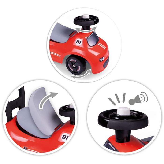 Masinuta de impins Smoby Auto, Rosu [3]