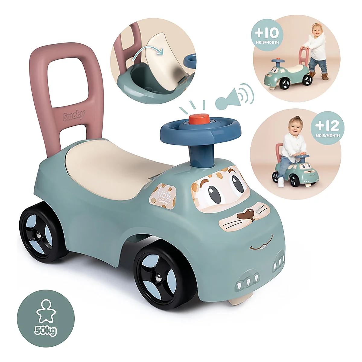 Masinuta Smoby Auto, Verde 36 luni [2]