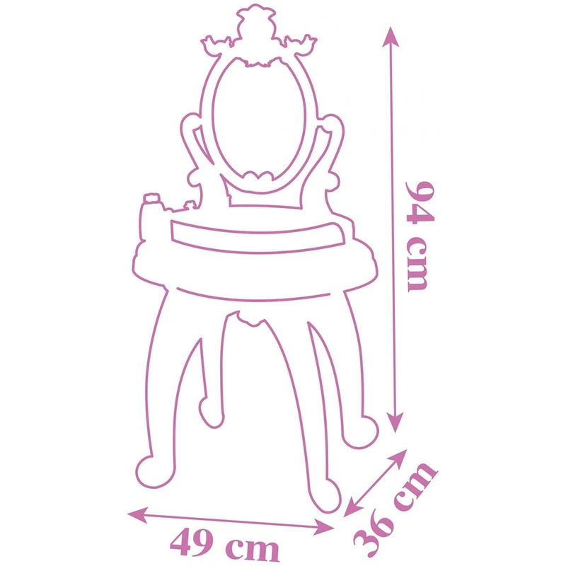 Masuta de machiaj Disney Princess 2 in 1 roz cu accesorii [2]