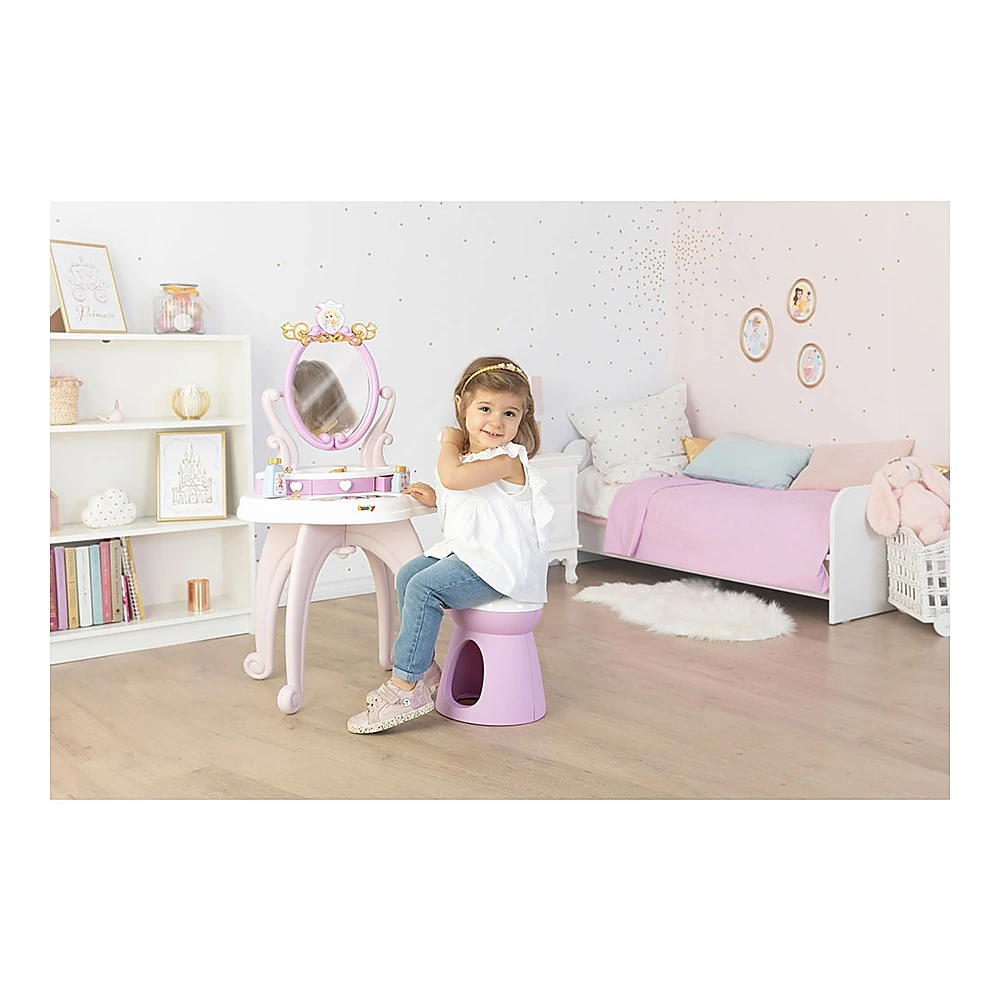 Masuta de machiaj Disney Princess 2 in 1 roz cu accesorii [4]