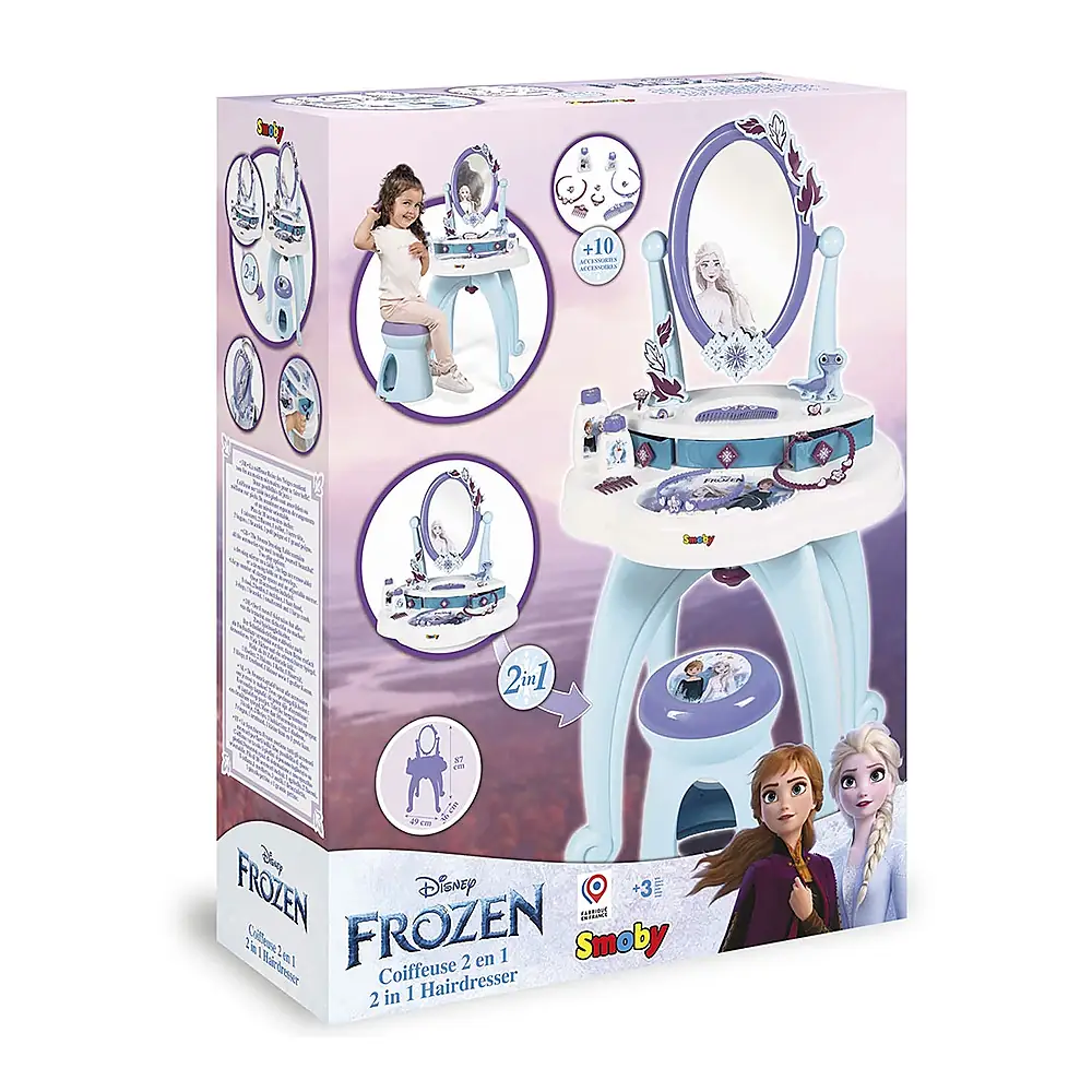 Masuta de machiaj Frozen Hairdresser 2 in 1 - Smoby [6]