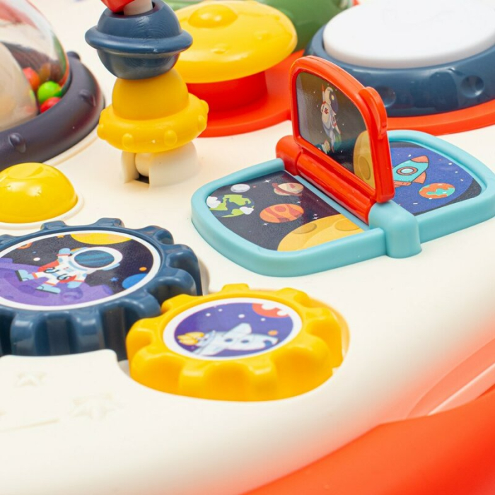 Masuta interactiva, Baby Mix, 2 in 1 pentru bebelusi, Cu lumini si sunete, Partea reversibila pentru Lego Duplo 12 luni+ [7]