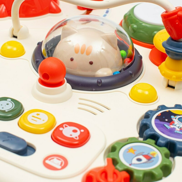 Masuta interactiva, Baby Mix, 2 in 1 pentru bebelusi, Cu lumini si sunete, Partea reversibila pentru Lego Duplo 12 luni+ [8]