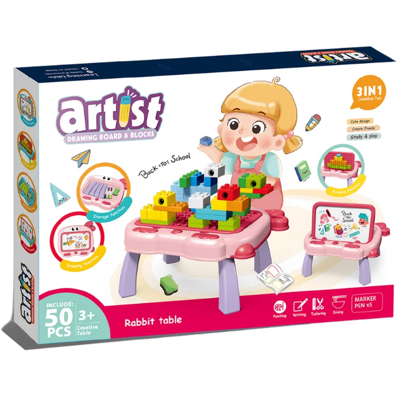 Masuta multifunctionala 3 in 1 pentru constructie - Iepuras [3]
