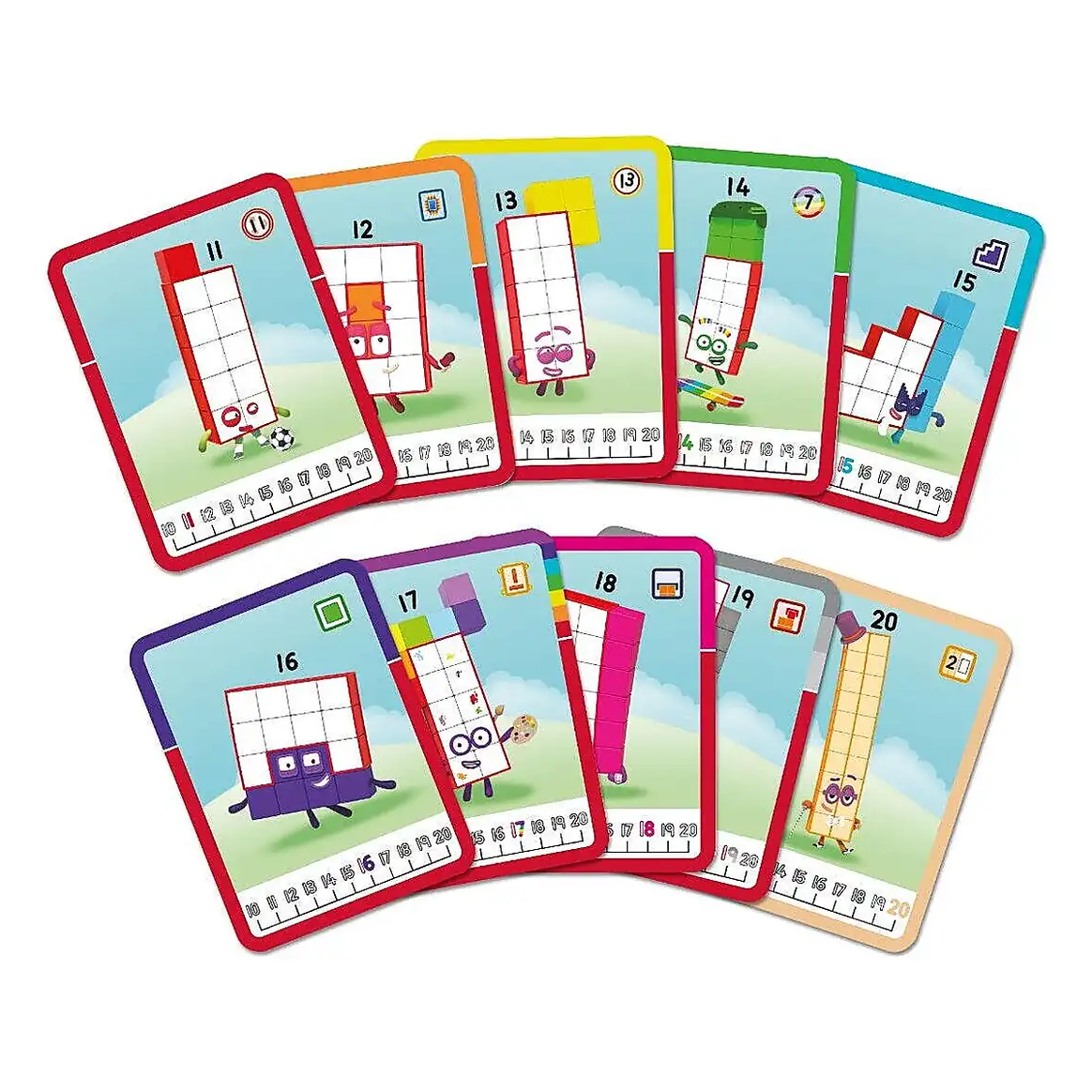 MathLink®Cubes Numberblocks in romana - Set de activitati de la 11 - 20 Learning Resources 7 ani [2]
