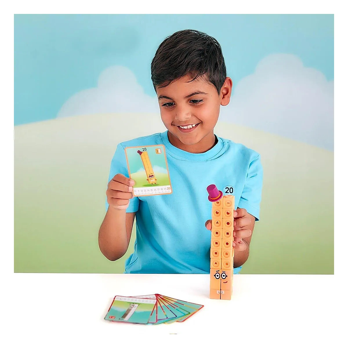 MathLink®Cubes Numberblocks in romana - Set de activitati de la 11 - 20 Learning Resources 7 ani [8]