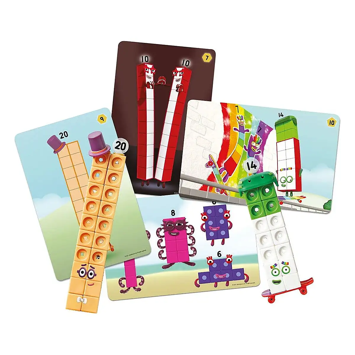 MathLink®Cubes Numberblocks in romana - Set de activitati de la 11 - 20 Learning Resources 7 ani [4]
