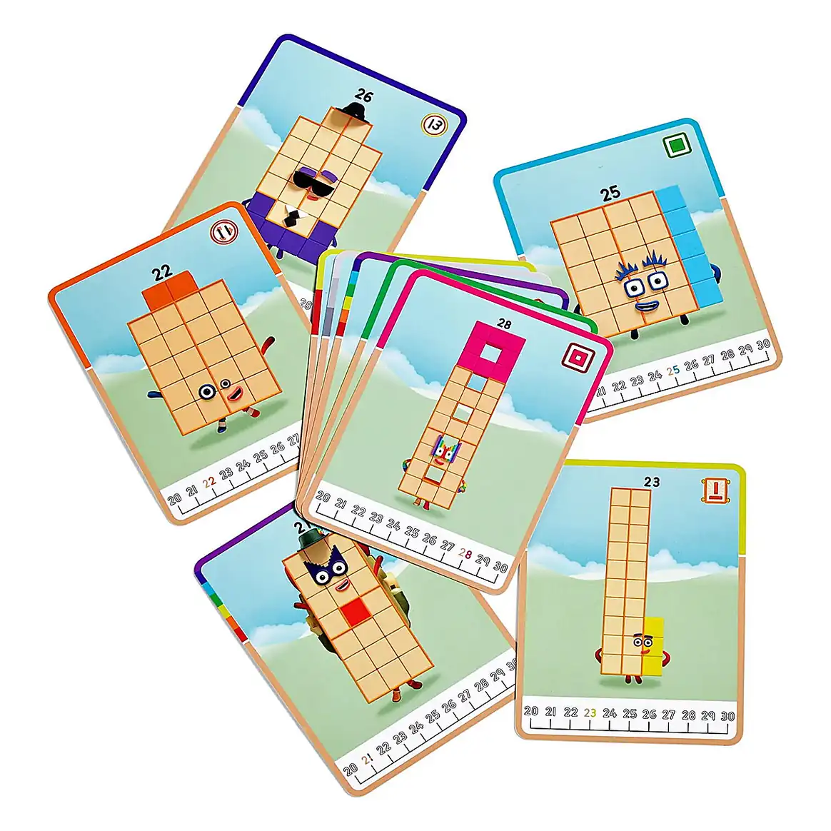 MathLink®Cubes Numberblocks in romana Set de activitati de la 21 - 30 Hand2Mind 3 ani+ [7]