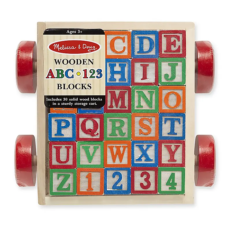 Melissa and Doug - Carucior cu cuburi ABC [3]