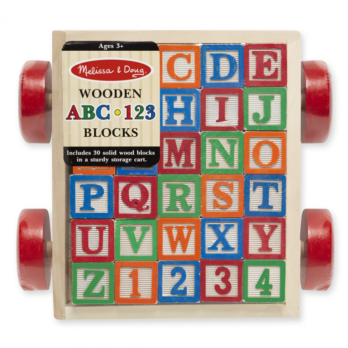 Melissa and Doug - Carucior cu cuburi ABC [3]