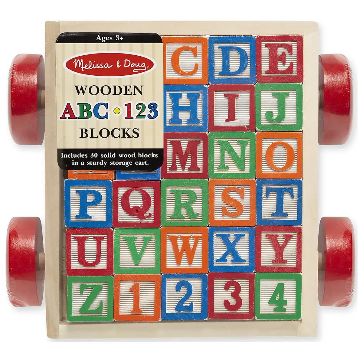 Melissa and Doug - Carucior cu cuburi ABC [3]