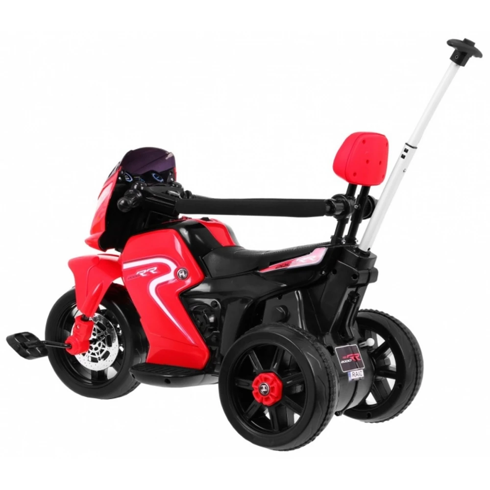 Motocicleta electrica 3 in 1, HL108, roti si scaun din plastic, 78x39x59 cm, putere 20W - Rosu [4]
