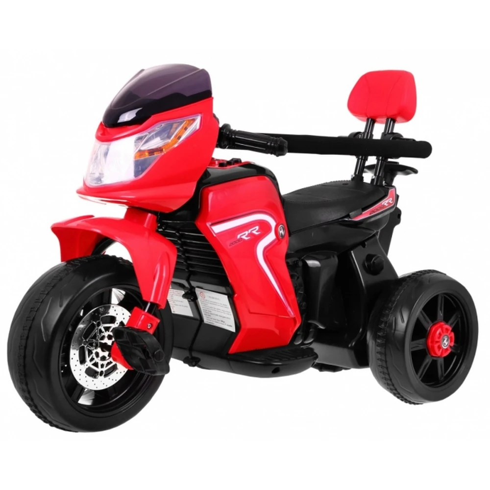 Motocicleta electrica 3 in 1, HL108, roti si scaun din plastic, 78x39x59 cm, putere 20W - Rosu [1]