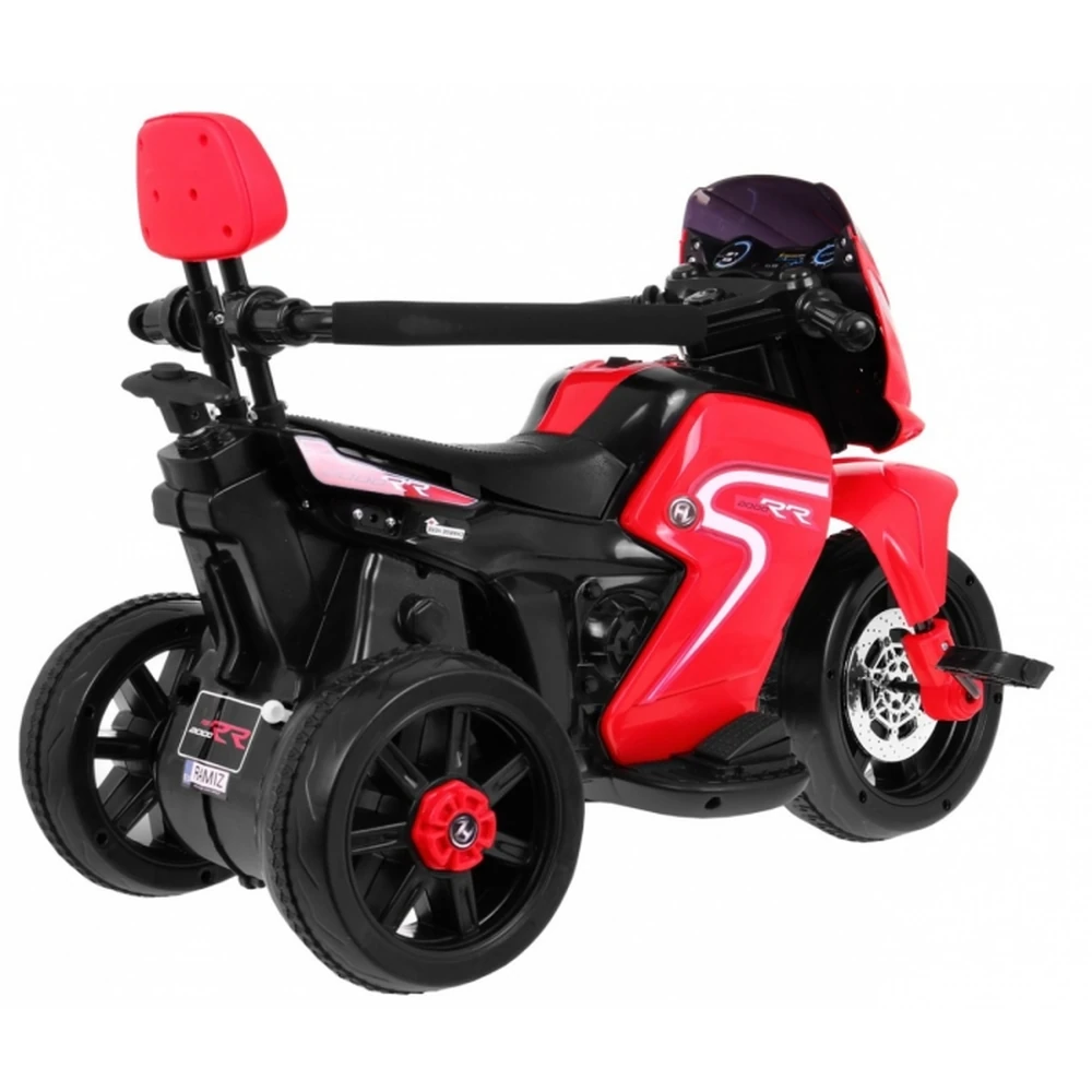 Motocicleta electrica 3 in 1, HL108, roti si scaun din plastic, 78x39x59 cm, putere 20W - Rosu [3]