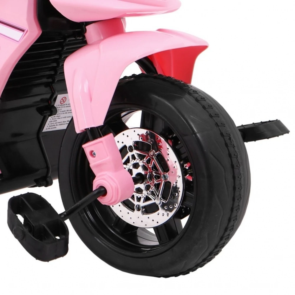 Motocicleta electrica 3 in 1, HL108, roti si scaun din plastic, 78x39x59 cm, putere 20W - Roz [8]