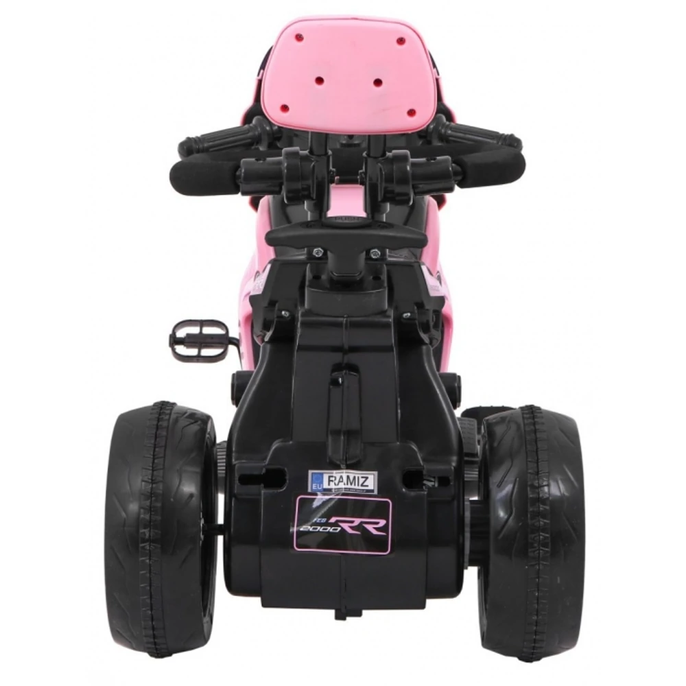 Motocicleta electrica 3 in 1, HL108, roti si scaun din plastic, 78x39x59 cm, putere 20W - Roz [5]