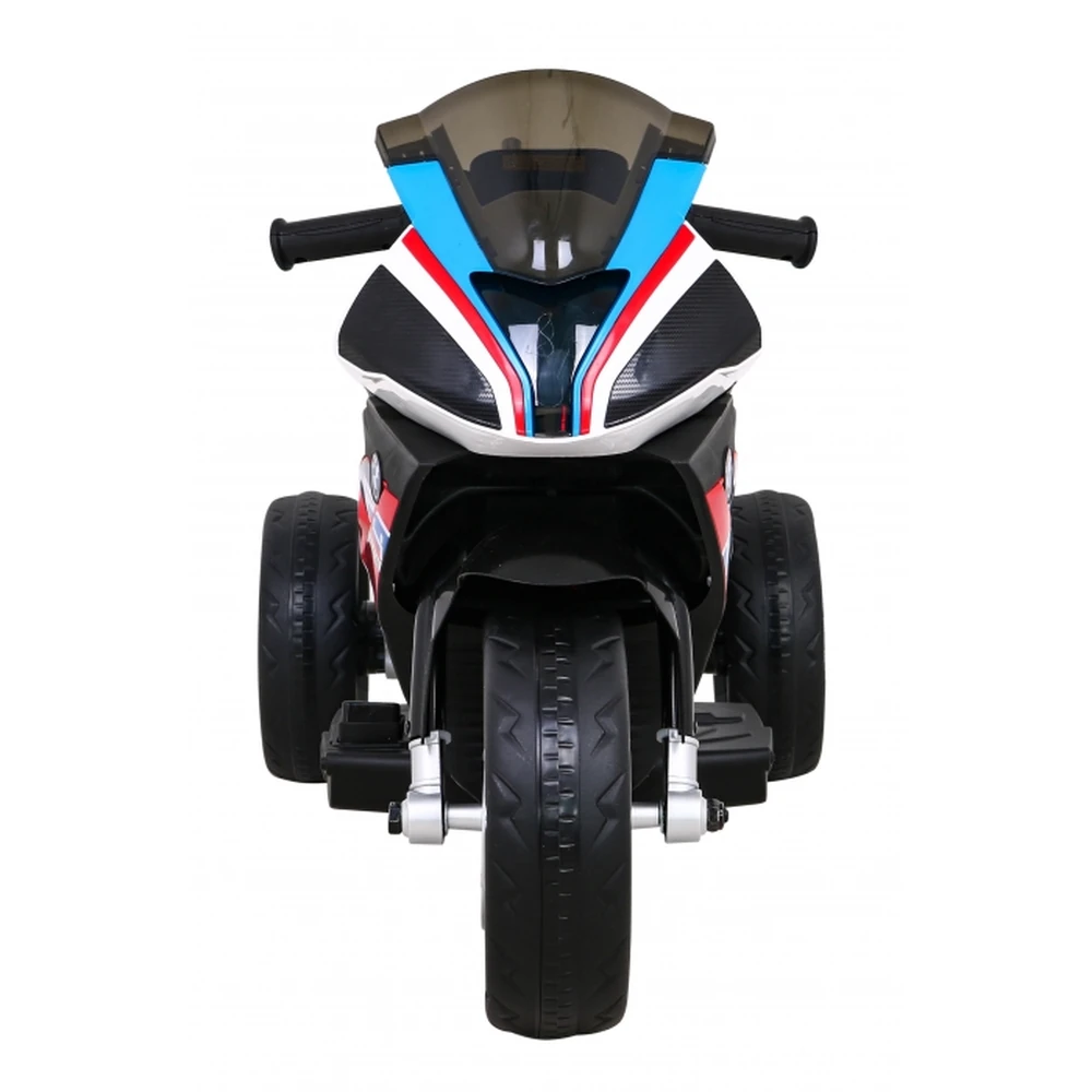 Motocicleta electrica BMW HP4, roti din plastic, scaun din piele ecologica, 81x41x52 cm, putere 70W - Rosu [2]