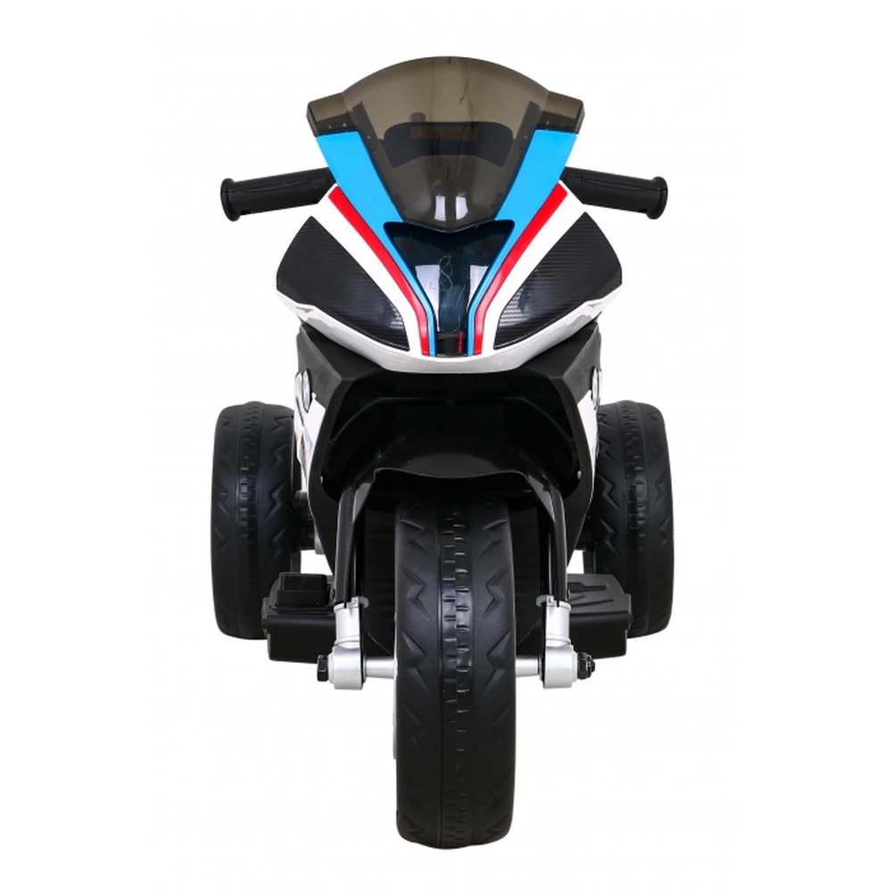 Motocicleta electrica BMW HP4, roti din plastic, scaun tapitat, 81x41x52 cm, putere 70W - Albastru [4]