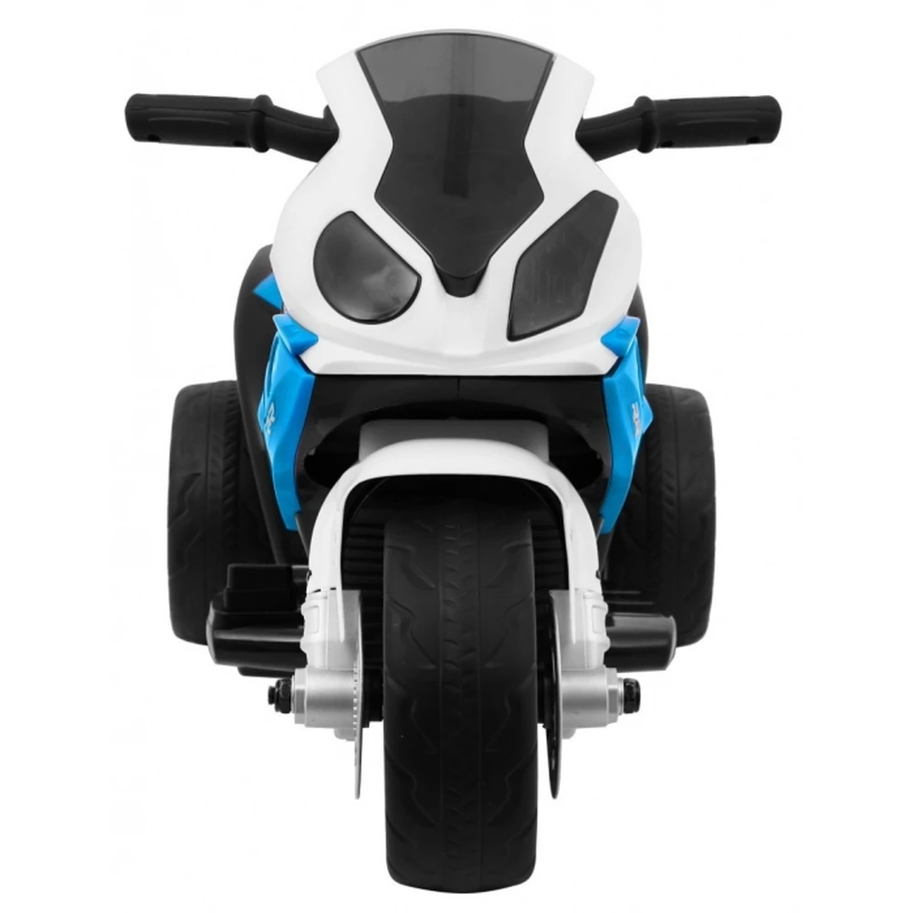 Motocicleta electrica BMW S1000 RR MINI, roti din plastic, scaun tapitat, 67x35.5x42 cm, putere 6V - Albastru [4]