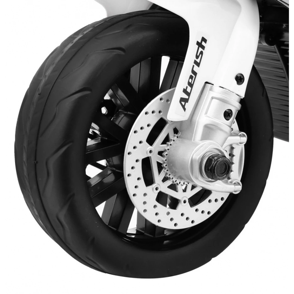 Motocicleta electrica BMW S1000 RR MINI, roti din plastic, scaun tapitat, 67x35.5x42 cm, putere 6V - Albastru [5]