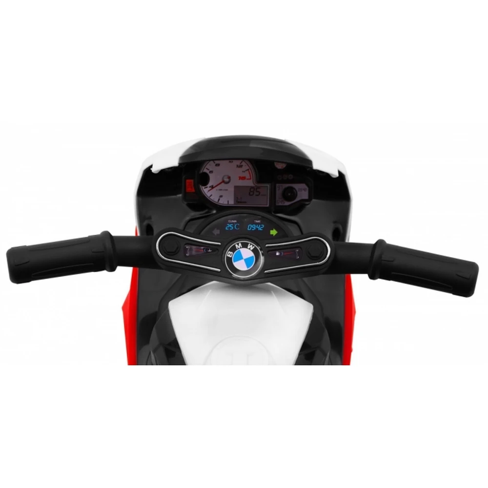 Motocicleta electrica BMW S1000 RR MINI, roti din plastic, scaun tapitat, 67x35.5x42 cm, putere 6V - Rosu [9]