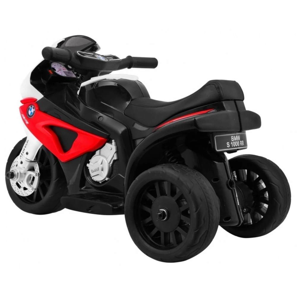 Motocicleta electrica BMW S1000 RR MINI, roti din plastic, scaun tapitat, 67x35.5x42 cm, putere 6V - Rosu [4]