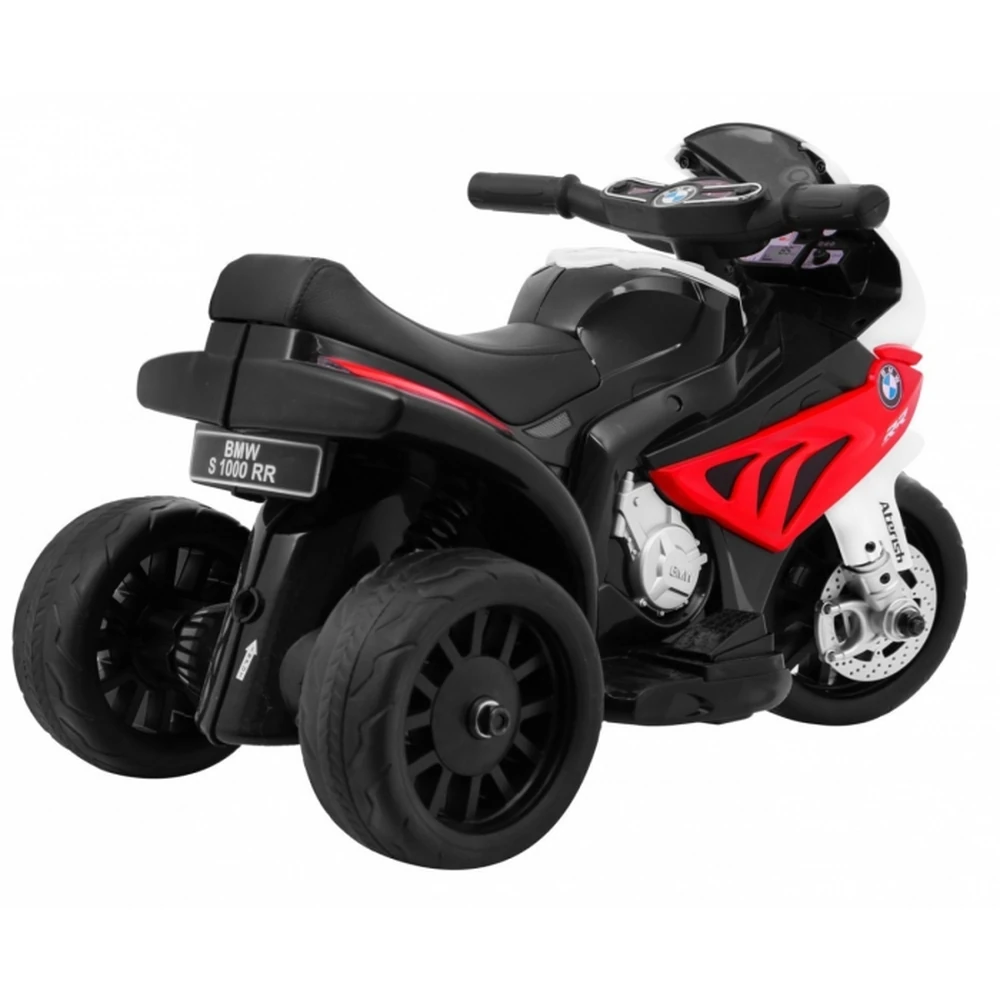 Motocicleta electrica BMW S1000 RR MINI, roti din plastic, scaun tapitat, 67x35.5x42 cm, putere 6V - Rosu [8]