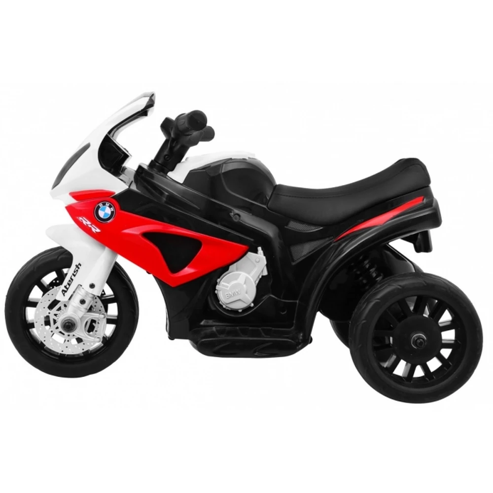 Motocicleta electrica BMW S1000 RR MINI, roti din plastic, scaun tapitat, 67x35.5x42 cm, putere 6V - Rosu [2]